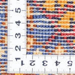 ペルシャ絨毯 ヤラメ 68x100cm 玄関マット オレンジ 手織り ラグ ウール