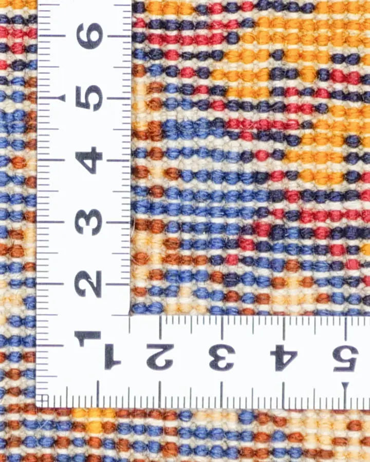 ペルシャ絨毯 ヤラメ 68x100cm 玄関マット オレンジ 手織り ラグ ウール