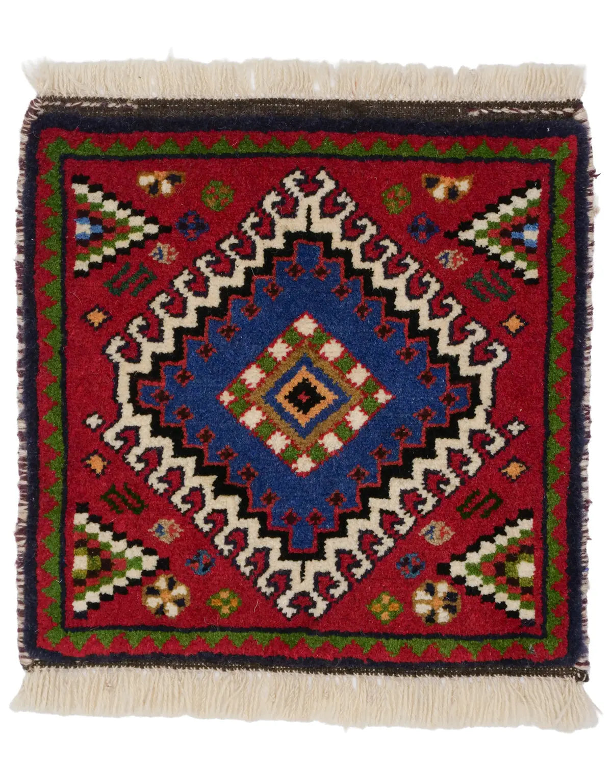 ペルシャ絨毯 ヤラメ 約40cm x 40cm|SATHI RUGS ペルシャ絨毯 ヤラメ 約40cm x 40cm|SATHI RUGS
