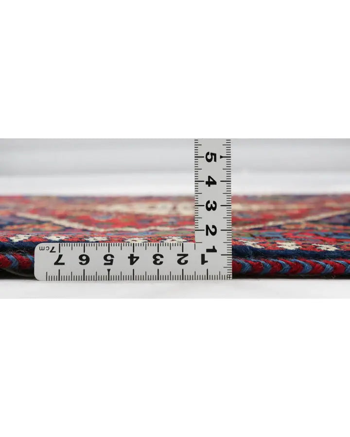 ペルシャ絨毯 ヤラメ 78x125cm 赤 レッド 手織り ラグ
