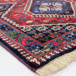 ペルシャ絨毯 ヤラメ 78x125cm 赤 レッド 手織り ラグ