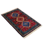 トライバルラグ(62x93cm)玄関マット ヤラメ ペルシャ絨毯