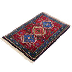 トライバルラグ(62x93cm)玄関マット ヤラメ ペルシャ絨毯