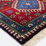 トライバルラグ(62x93cm)玄関マット ヤラメ ペルシャ絨毯