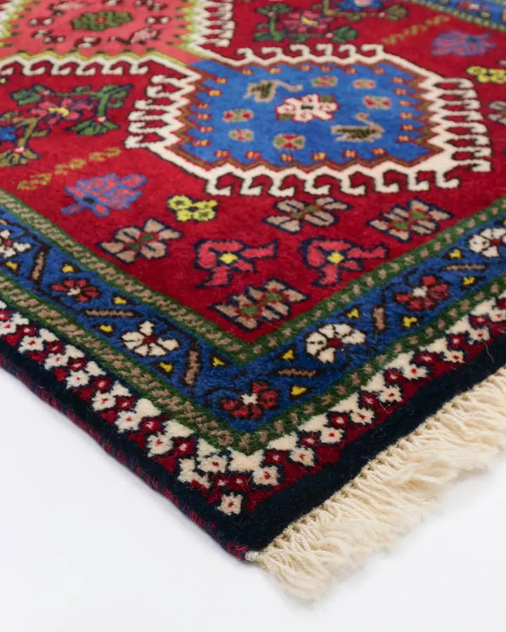 トライバルラグ(62x93cm)玄関マット ヤラメ ペルシャ絨毯