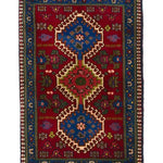 トライバルラグ(62x93cm)玄関マット ヤラメ ペルシャ絨毯