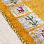 ペルシャ絨毯 ギャッベ 黄色 オレンジ