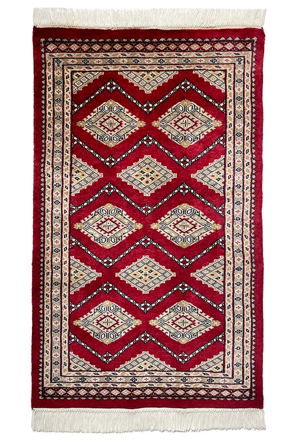 パキスタン絨毯 ファインクオリティ 約60cm x 96cm