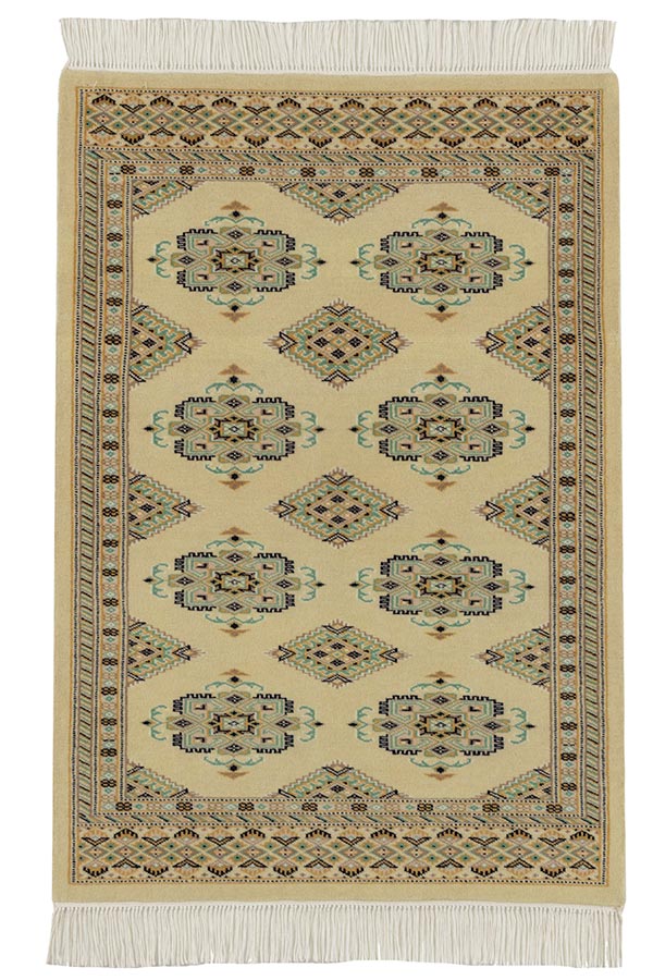パキスタン絨毯 ファインクオリティ 約65cm x 95cm