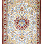 ペルシャ絨毯 玄関マット シルク クム産