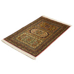 カシミール絨毯 ヴィンテージ シルク 手織り