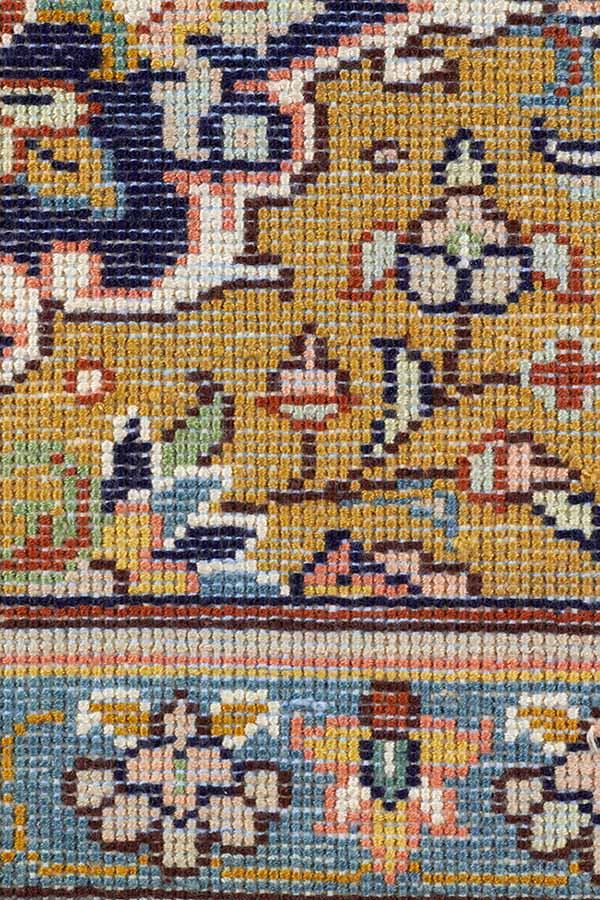 カシミール絨毯 ヴィンテージ シルク 手織り