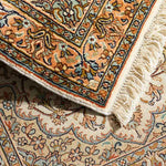 カシミール産シルク絨毯の織りの密度