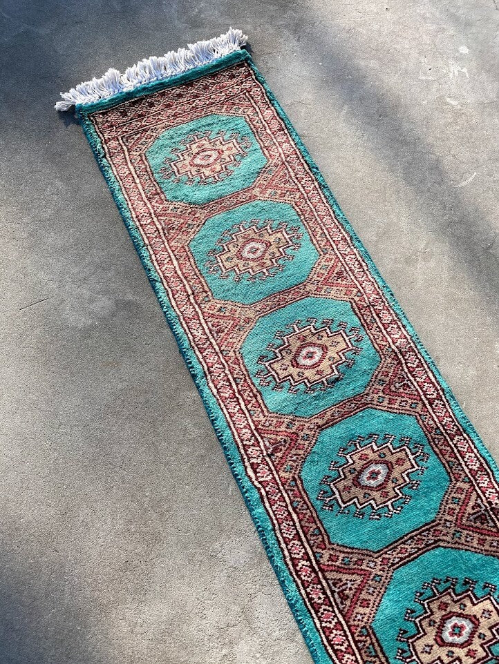 廊下敷きパキスタン手織り絨毯 ランナー size:172×35cm 高品質-