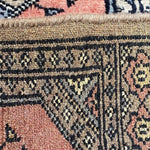 パキスタン絨毯 ランナー ピンク