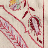 花と葉の刺繍キリム