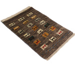 ギャッベ  ペルシャ絨毯 茶色