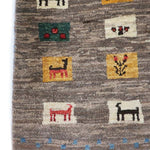 ギャッベ  ペルシャ絨毯 茶色