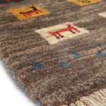 ギャッベ  ペルシャ絨毯 茶色