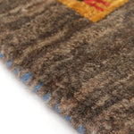 ギャッベ  ペルシャ絨毯 茶色