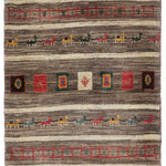 ギャッベ 絨毯 ブラウン