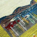 ペルシャ絨毯 ギャッベ 座布団 チェアマット