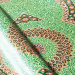 ペルシャ絨毯 クム シルク 玄関マット 緑 (グリーン)