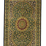 ペルシャ絨毯 クム シルク 玄関マット 黄色 (イエロー)