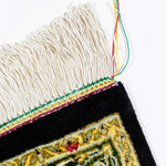 ペルシャ絨毯 クム シルク 玄関マット 黄色 (イエロー)