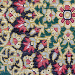 ペルシャ絨毯 クム シルク 玄関マット 黄色 (イエロー)