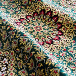 ペルシャ絨毯 クム シルク 玄関マット 黄色 (イエロー)