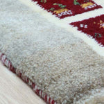 ペルシャ絨毯 ギャッベ 白 ホワイト 玄関マット