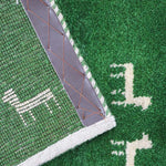 ペルシャ絨毯 ギャッベ 玄関マット 緑 グリーン