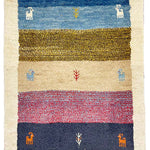 ペルシャ絨毯 ギャッベ 64x86cm 玄関マット