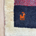 ペルシャ絨毯 ギャッベ 64x86cm 玄関マット