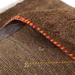 ペルシャ絨毯 ギャッベ 57x87cm 玄関マット 茶色 ブラウン 生命の木