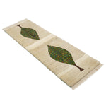 ギャッベ  ペルシャ絨毯 廊下敷き 白