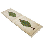 ギャッベ  ペルシャ絨毯 廊下敷き 白