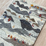 ペルシャ絨毯 ギャッベ 玄関マット ファイン