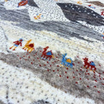 ペルシャ絨毯 ギャッベ 玄関マット ファイン