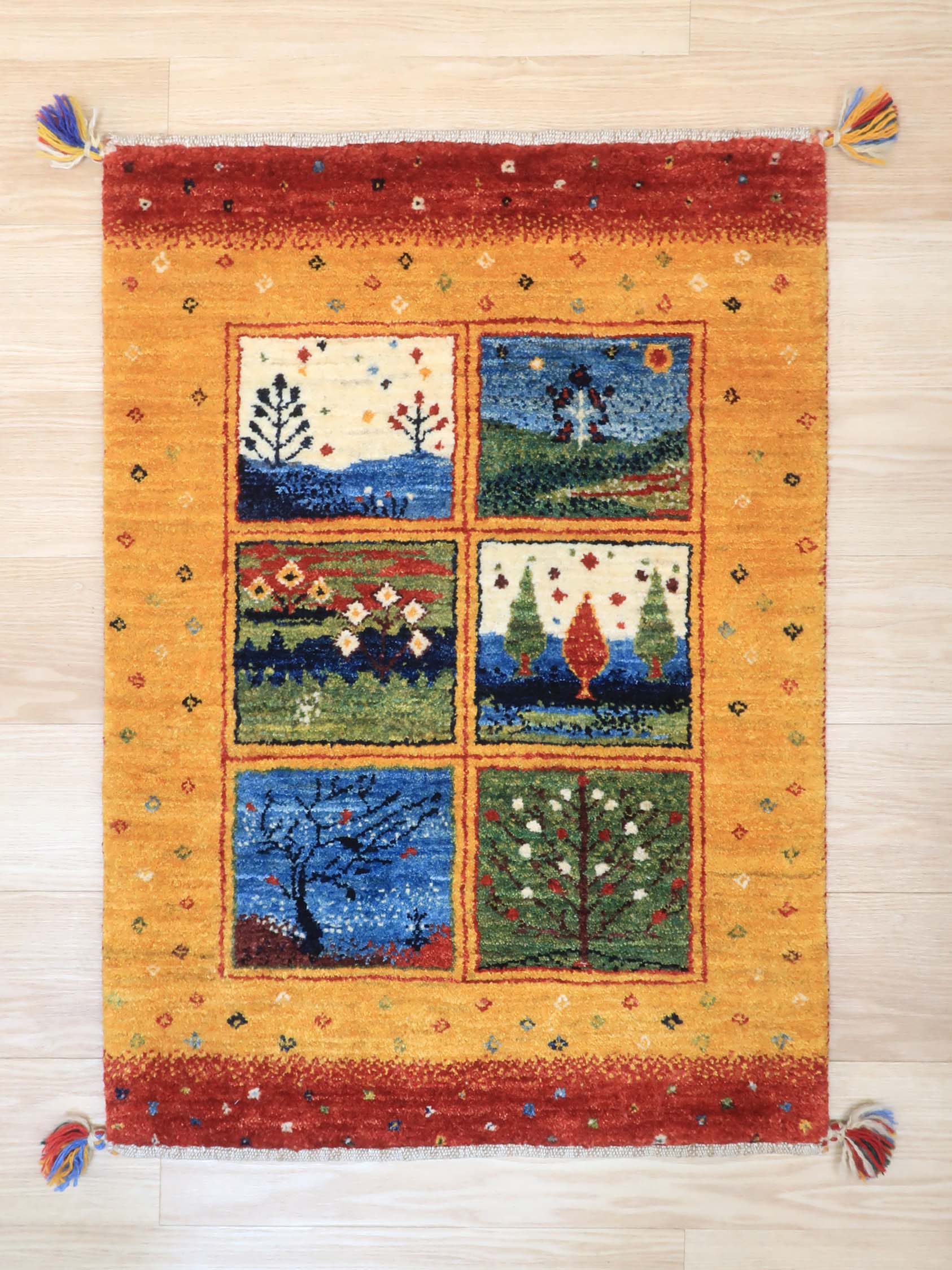 ペルシャギャッベ 約61cm x 88cm