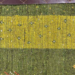 ギャッベ 絨毯  黄緑