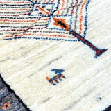 ペルシャ絨毯 ギャッベ 60x92cm 玄関マット 生命の樹