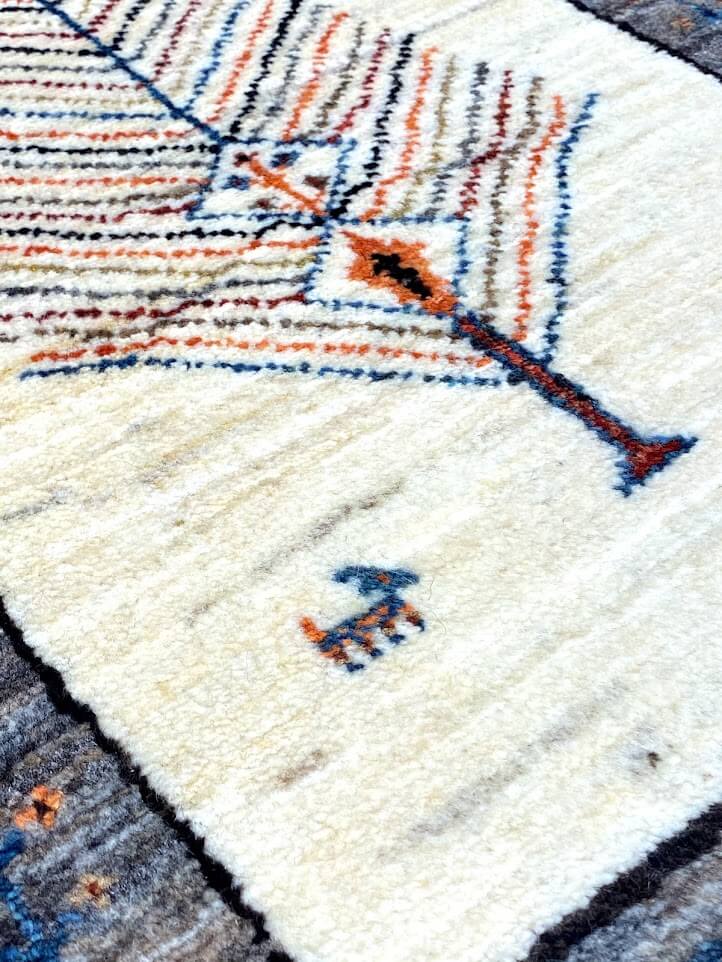 ペルシャ絨毯 ギャッベ 60x92cm 玄関マット 生命の樹