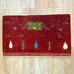 ペルシャギャッベ ウール 約49cm x 79cm