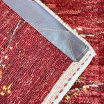 ペルシャ絨毯 ギャッベ ファイン 赤 玄関マット