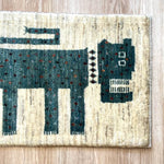 ペルシャ絨毯 ライオンラグ 玄関マット