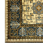 アフガニスタン絨毯 アフガンラグ 黄色 手織り