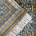 アフガニスタン絨毯 アフガンラグ 黄色 手織り