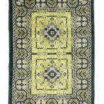 アフガンラグ グリーン 緑 玄関マット